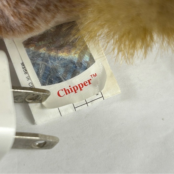 NWT TY Beanie Baby Brown and Black Chipmunk Plush Toy Chipper - Picture 5 of 5